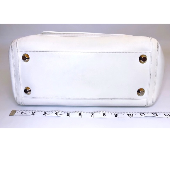 Dior White Leather Doctor Bag - Picture 6 of 14